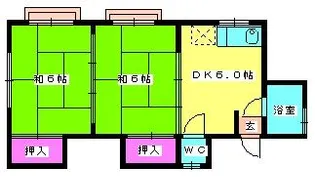 岡本荘【203号室】の間取り