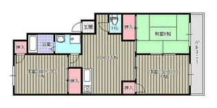 プライマリー春日【4階】の間取り