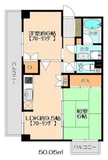 マクシーズ空港南【3階】の間取り