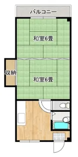 コーポプチミラージュ【2階】の間取り