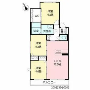 福岡県那珂川市今光4丁目【アパート】の間取り