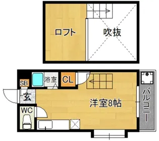 セピアハイツ日佐【101号室】の間取り