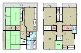 福岡県春日市下白水北3丁目【一戸建】の間取り