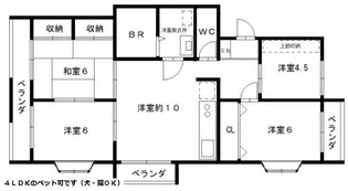プレリュード東那珂【3階】の間取り