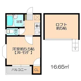 サンライズ井尻南【205号室】の間取り