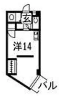 グローバル博多南【2階】の間取り