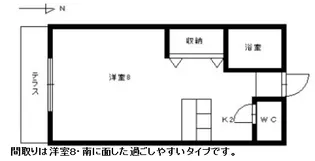 メゾン・ド・レーヴ【103号室】の間取り