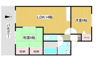 コンフォール松ヶ丘【102号室】の間取り