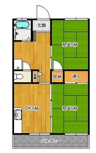 ヒルサイドビル【402号室】の間取り