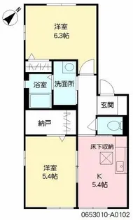 シャーメゾン弥永【A102号室】の間取り
