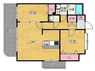 アストリア【706号室】の間取り