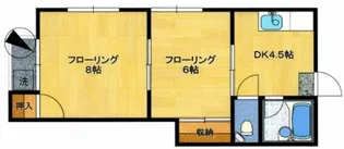 シャモニー井尻【105号室】の間取り