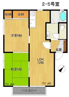 橘館 【101号室】の間取り