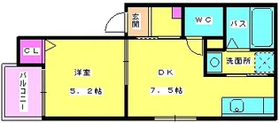 レディア井尻【1階】の間取り