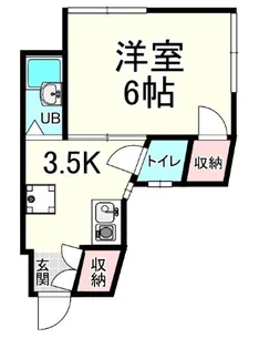 メゾン・ド・レヴィーユ【203号室】の間取り