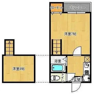 ブレッシング井尻【101号室】の間取り