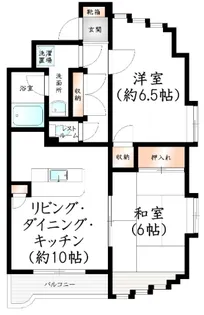 第45メイグレイス春日【102号室】の間取り
