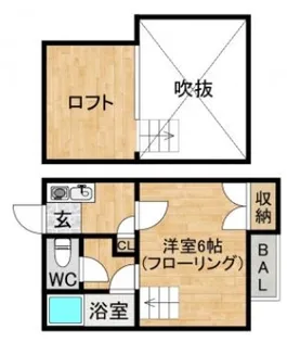 シティハイム光丘C【202号室】の間取り
