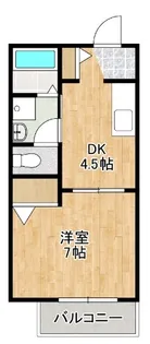 ARUBA T・T 板付【201号室】の間取り