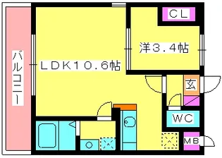 パレススィートⅡ【606号室】の間取り