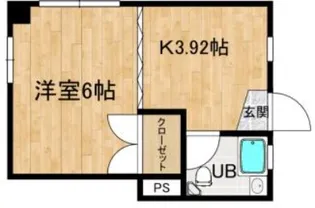 グレース井尻【1階】の間取り