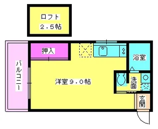 エスポワール【201号室】の間取り
