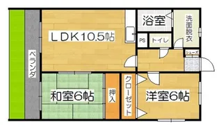 第7タカキハイツ【102号室】の間取り
