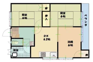 サンハイツ【202号室】の間取り
