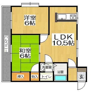 オークハイム那珂川【2階】の間取り