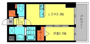 ルヴェドゥソレイユ【201号室】の間取り