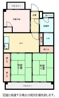 サンフラワー博多南【306号室】の間取り