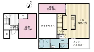 アーバンセオリーズ【4階】の間取り