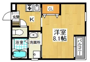 ライフ・モア春日【201号室】の間取り