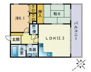 プレミアム2003【306号室】の間取り