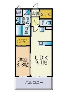 リピット【5階】の間取り