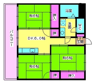 アソシエート前田【405号室】の間取り