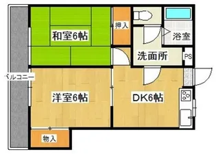 松尾コーポ【203号室】の間取り