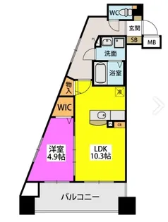 Precious春日原【603号室】の間取り