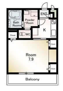 リブリ・岡本Ⅱ【2階】の間取り