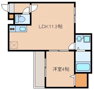 SANBATH MOROOKA【3階】の間取り