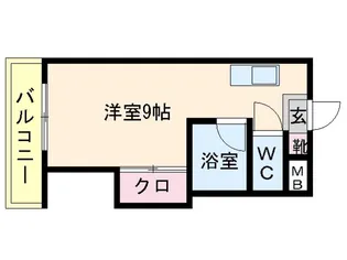 メゾンマコイ井尻【303号室】の間取り