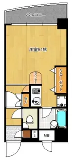 フレックス笹原駅前 【206号室】の間取り