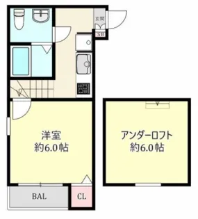 オリーブガーデン【1階】の間取り