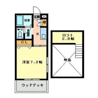 ロワール・クロセ【101号室】の間取り