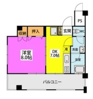コーポミハラ【3階】の間取り