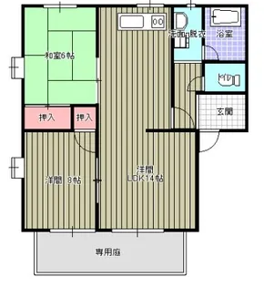 イージストパレス【A102号室】の間取り