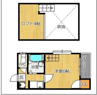 ヒル・ブライトン井尻【1階】の間取り
