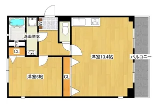 ルミエールKUSANO【301号室】の間取り