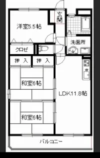 サングレイズ【2階】の間取り