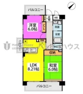 アプリコート春日【401号室】の間取り